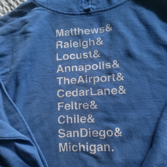 Unisex Avett Brothers "Pretty Girl From" blue hoody - Picture 3 of 6